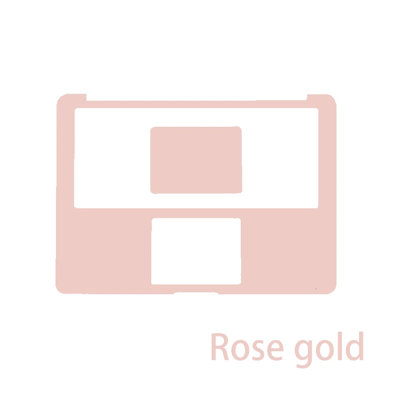 Rose gold Серебристые наклейки для ноутбука, наклейки, чехол для Macbook Air 13 Pro retina 12 13 15, защитная защита для кожи - Цвет: Rose gold