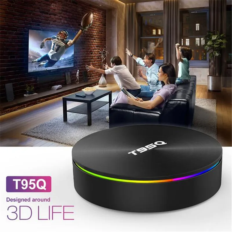 Смарт ТВ приставка KuWFi Android 4 + 32/2 4/5 8 ГБ Wi Fi Bluetooth 1 ядра 4K 1080P Full HD|ТВ-приставки и