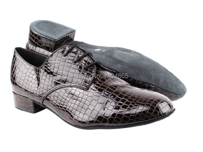 

KEEWOODANCE NEW HOT tan and blue crocodile ballroom Latin mens dance shoes FREE SHIPPING- Kizomba dance shoes