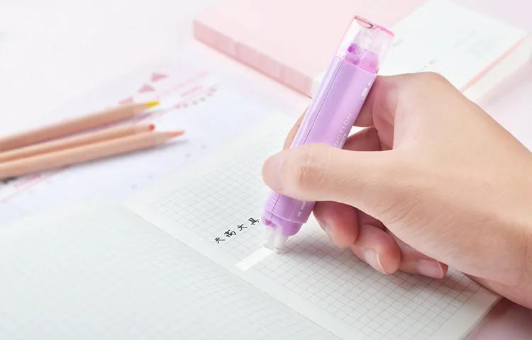 1Pcs Kawaii Two In One Mini Double Head Correction Tape Adhesive Tape Glue Learning Stationery