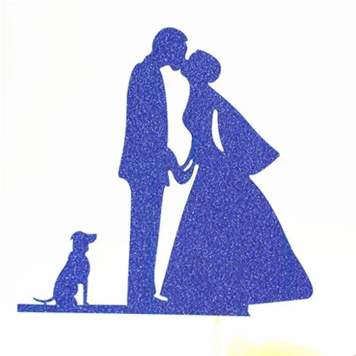 H107 Cake Topper Топпер для торта жениха и невесты свадебные украшения Mr Mrs Свадебные топперы для торта инструменты для украшения торта вечерние сувениры Топпер для свадебного торта - Цвет: H107 Cake Topper