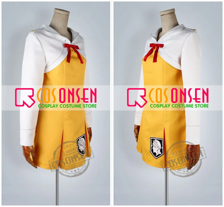 COSPLAYONSEN Anime Attack on Titan Shingeki no School Mikasa Ackerman Uniform Cosplay Costume White Yellow Color | Тематическая