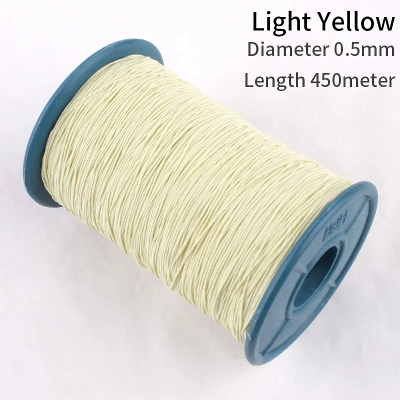 Light Yellow 0,5 мм эластичная линия эластичный шнур резиновая линия тонкая эластичная лента бисерная нить растягивающийся шнур для изготовления ювелирных изделий - Цвет: Light Yellow