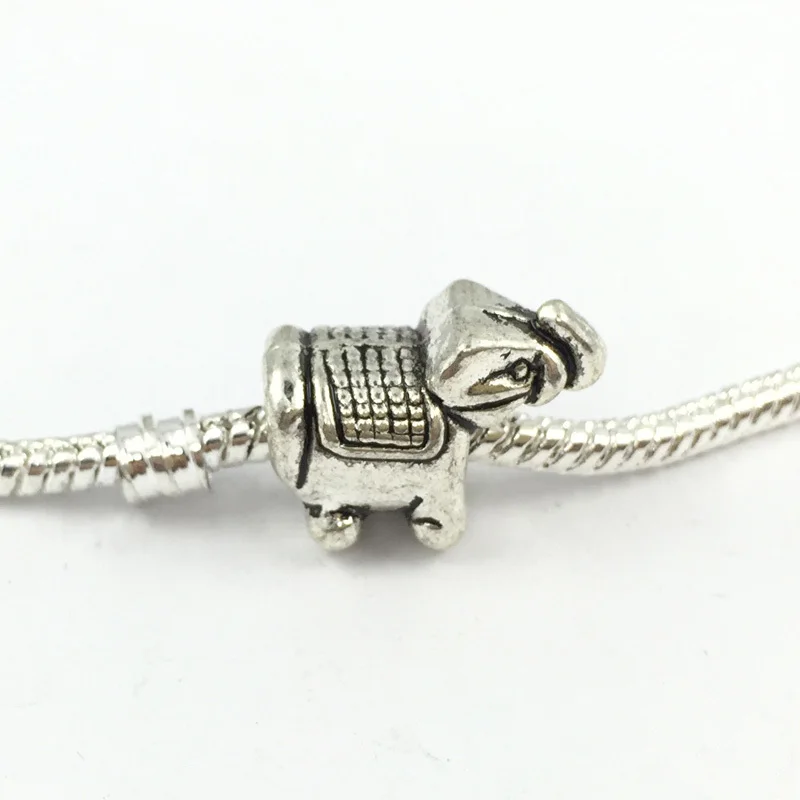 5 шт./лот модные мини-бусины в виде слона европейские Подвески подходят для