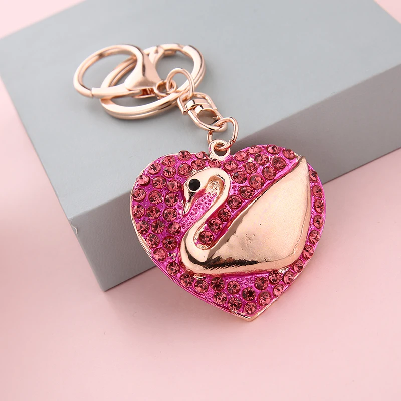 New Fashion Sweet Heart Pearls Crystal Charm Pendant Purse Bag Car Key Ring Chain Wedding Party Jewelry Favorite Gift | Украшения и