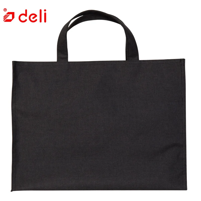Deli холщовая папка для документов, Сумка для документов, деловой портфель, А4, бумажный органайзер для хранения, сумка, канцелярские принадлежности, школьные офисные принадлежности, студенческие - Цвет: color 2