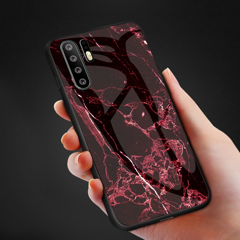 Мраморный стеклянный чехол для Hawei P9 P10 P20 P30 Pro Lite Mate 9 10 20 P Smart Plus 2019 телефона s