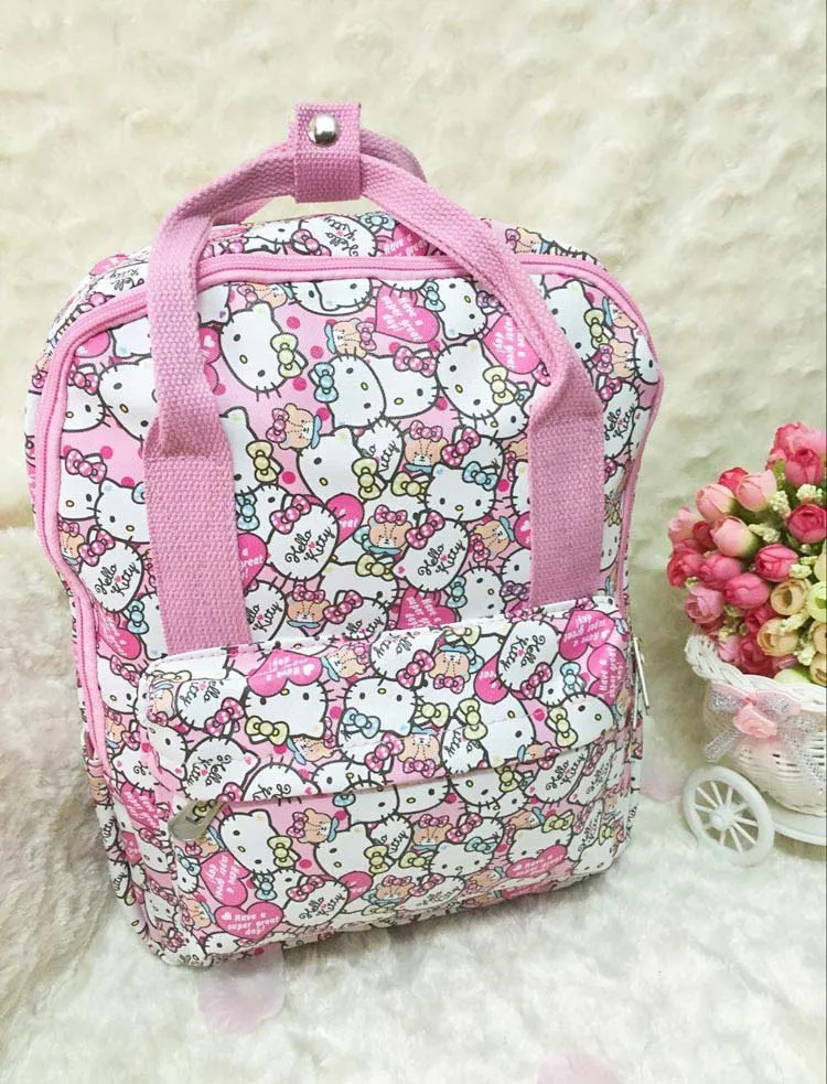 Милая мультяшная сумка hello kitty, модная женская сумка на одно плечо, водонепроницаемая Диагональная Сумка, милый школьный рюкзак для девочек, плюшевый рюкзак на плечо - Цвет: E