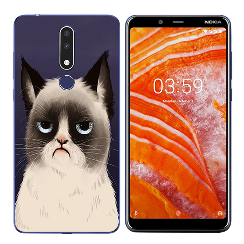 Чехол для мобильного телефона Nokia 2 1 3 5 6 7 Plus с принтом домашних животных Модный