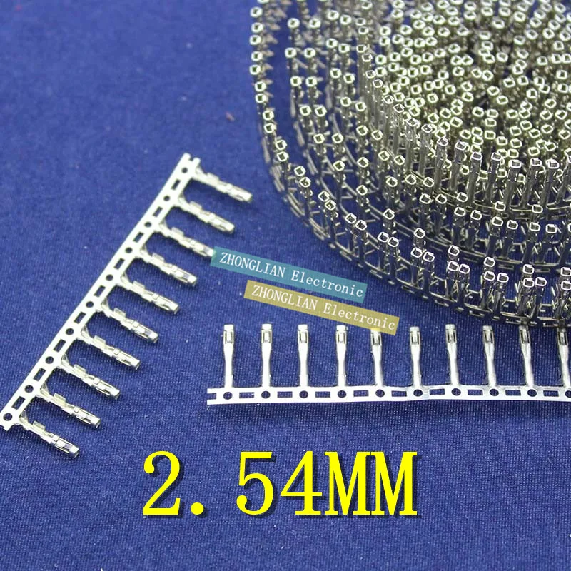 

500PCS/Lot Dupont Terminal Connector Female Pin Metal Jumper Terminal 2.54mm