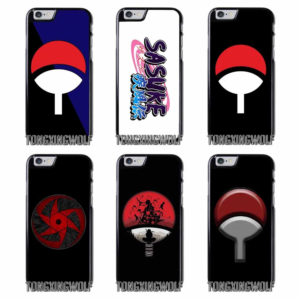 Клана Саске логотип Наруто Чехол для iPhone 4 4S 5 5C 5S SE 6 6S 7 8 плюс x Xiaomi Redmi Note oneplus 3 t 4x3 S |