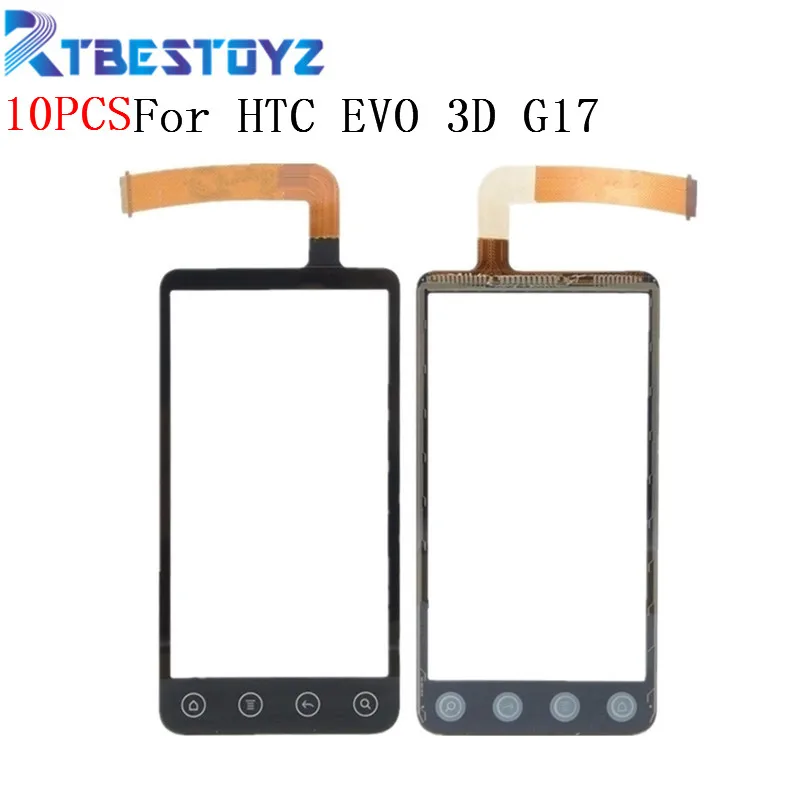 RTBESTOYZ 10PCS/lot Replacement Front Glass With Digitizer For HTC EVO 3D G17 Touch Screen Sensor | Мобильные телефоны и