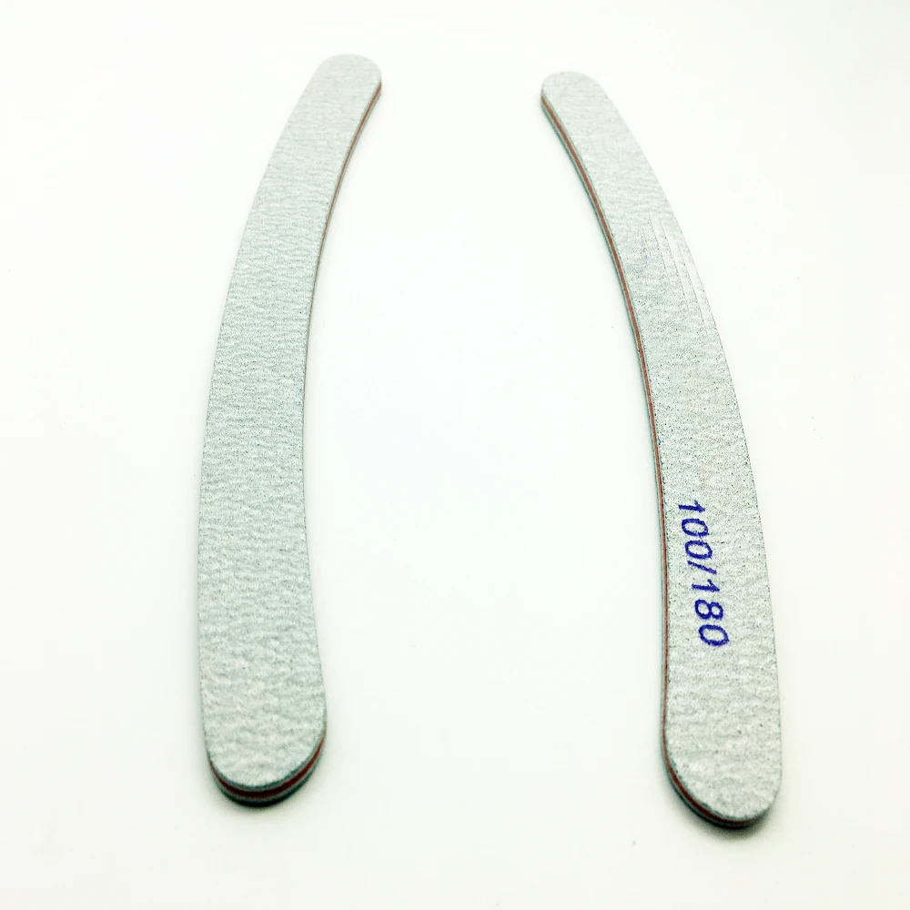 

50 pcs Professional Grey ACR Nail File Buffer Buffing 100/180 UV Gel Polisher Sandpaper Manicure Pedicure Nail Manicure Tools