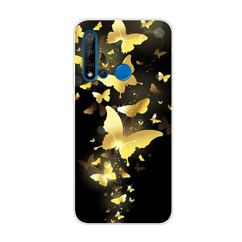 Мультяшный чехол для Huawei P20 lite 2019 мягкий силиконовый задней панели телефона GLK LX1