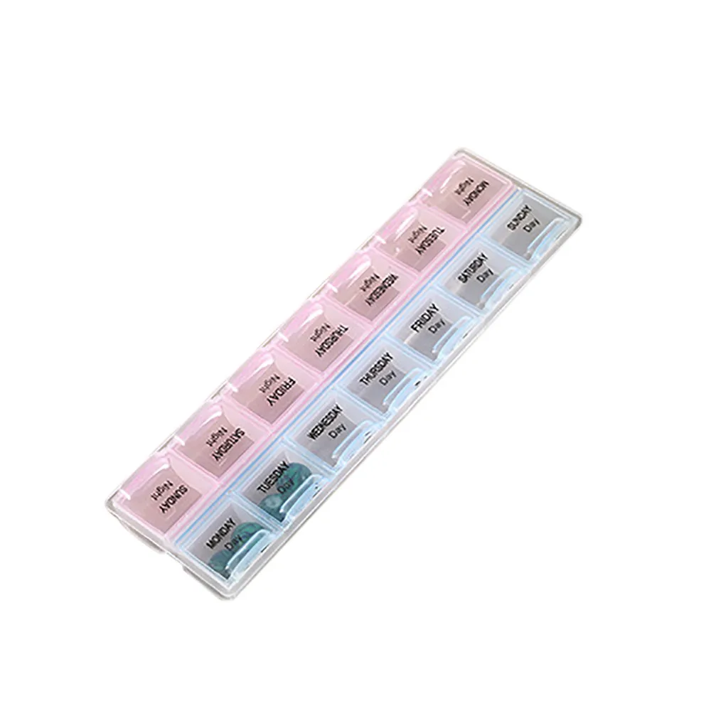 

7 Day Pill Box Medicine Tablet Dispenser Organizer Weekly Storage Case for AM PM