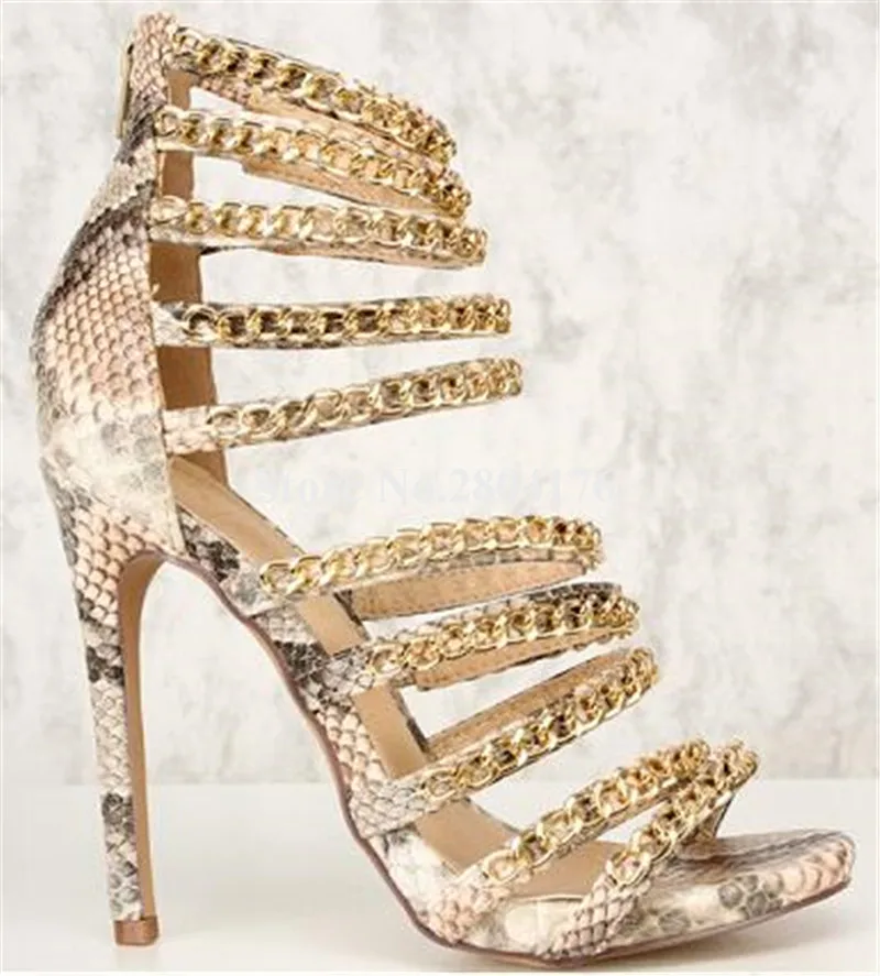 Женские элегантные модные сандалии-гладиаторы на шпильках с открытым носком и
