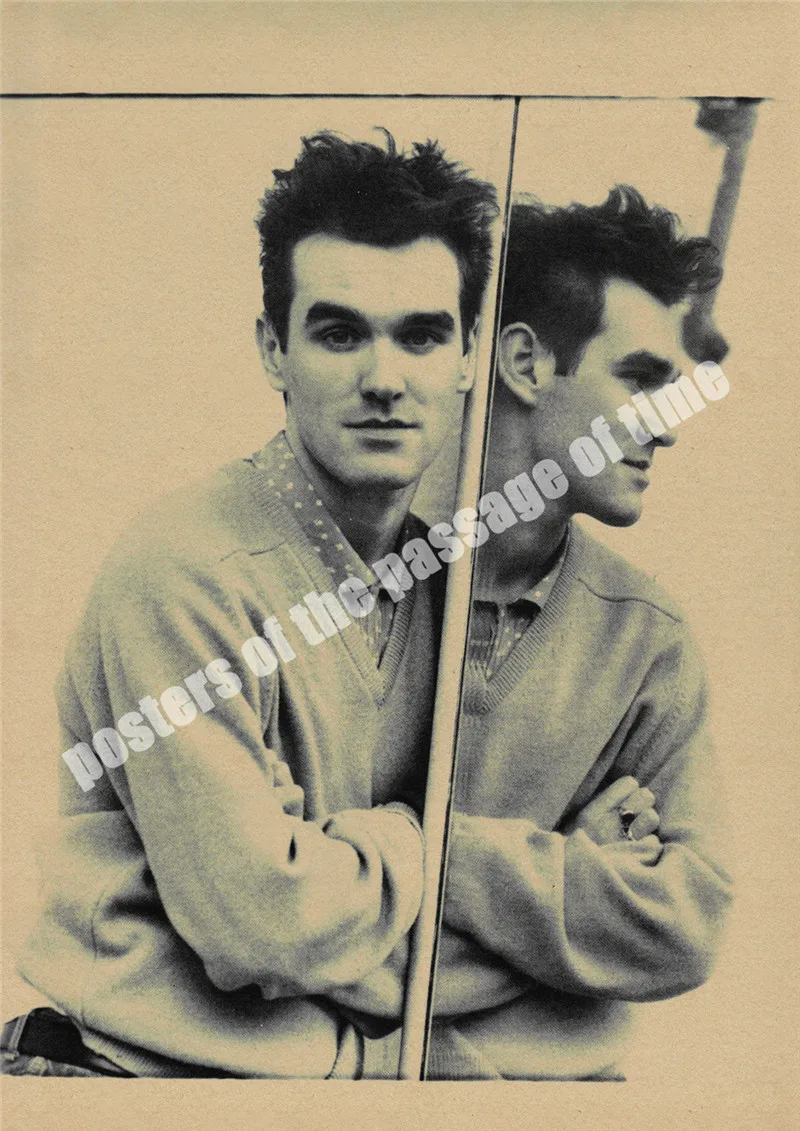 Ностальгический рок The Smiths с фото группы старая бумага плакат армейский вентилятор гостиная художественные изделия для стен стикер бар дизайн - Цвет: Прозрачный
