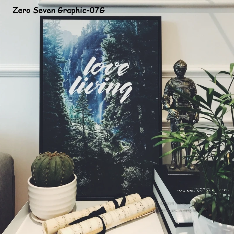 Современный домашний декор лес Снежная горная местность холст живопись постеры