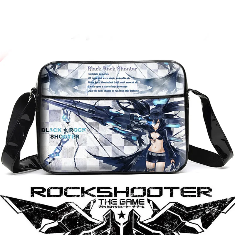 Черная Рок Шутер унисекс мультфильм аниме косплей сумка-мессенджер