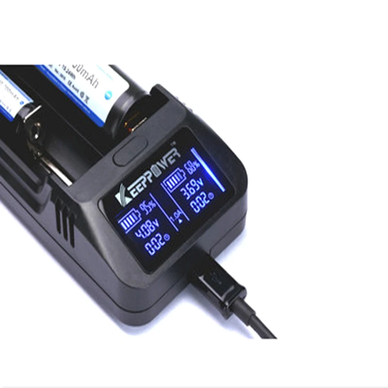 ЖК зарядное устройство KeepPower L2 3 7 В 26650/18650/18500 Intelligent литий ионный аккумулятор