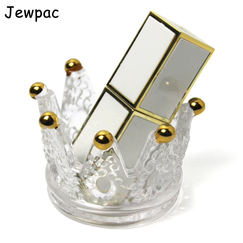 JEWPAC Классическая Корона формовочная стеклянная губная помада Красота яйцо