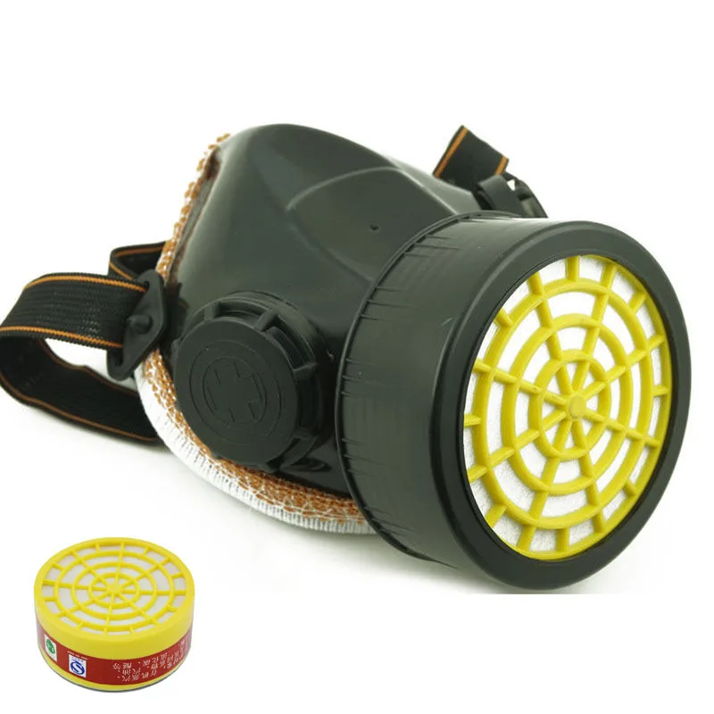 

Respirator Single Cartridge Gas Half Mask Safety Anti-Dust Chemical Paint Spray Can Replaceable Activated Carbon Filter Mask