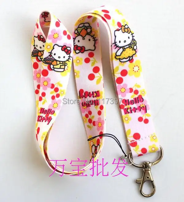 10 шт. рисунок «Hello Kitty» Средства ухода за кожей шеи шнурки для MP3/4 сотовых телефонов DS Lite