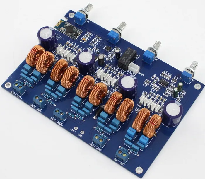 Frss Доставка Новый 4 1 канала TPA3116 4*50 Вт + 100 Цифровой стерео Bluetooth бас усилитель