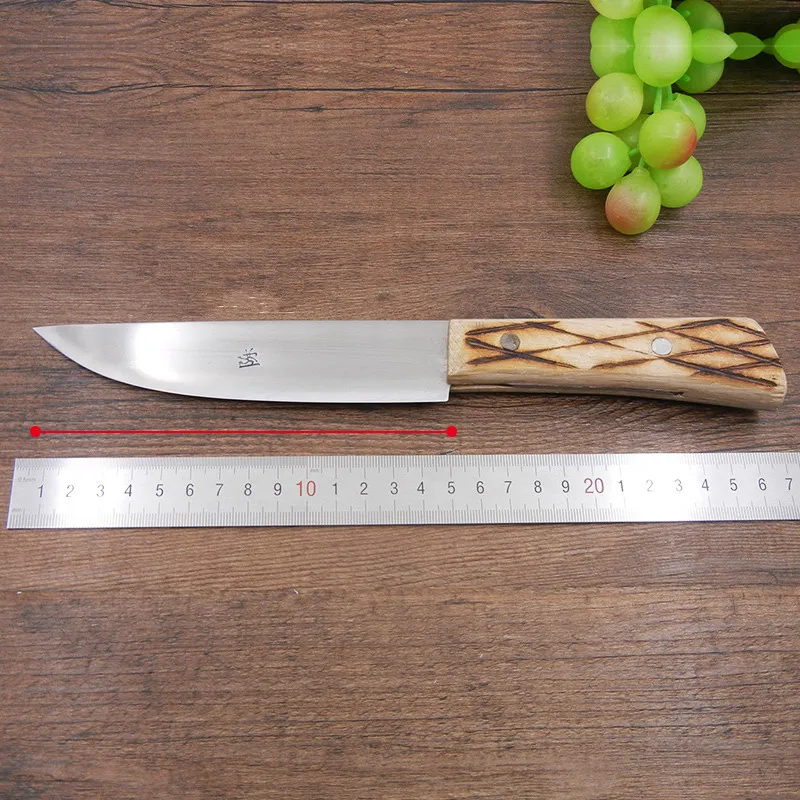 Stainless Steel Handmade Forged Kitchen Professional Boning Knife Slaughter House Bleeding Tool Splitting Meat Butcher | Дом и сад