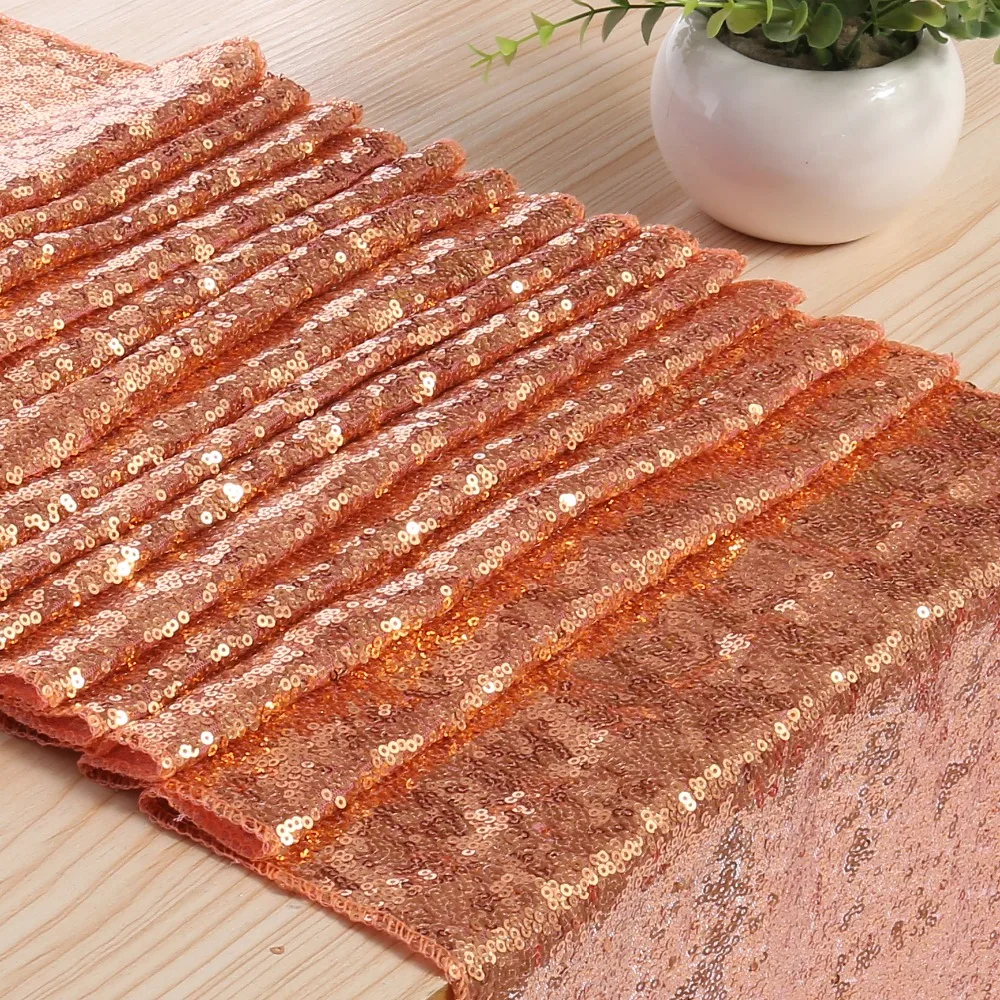 Meijuner 3 мм настольная дорожка с блестками и золотым флагом для вечеринок тканевое