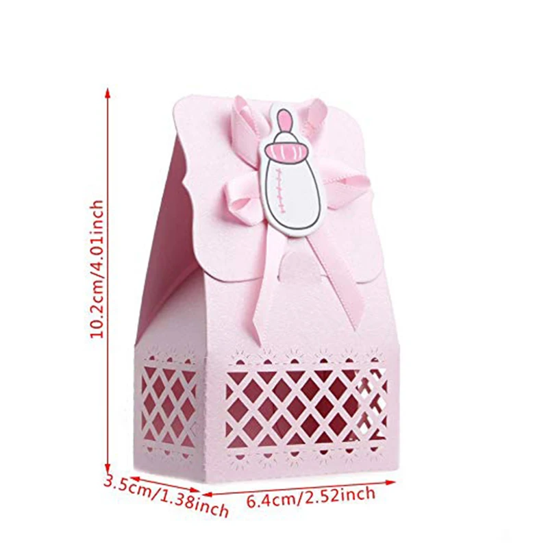 12 шт милый мальчик девочка бумага крещение Baby Shower Украшение коробки для конфет ребенок сувениры Подарочная сумка сладкий день рождения, мероприятие, вечеринка
