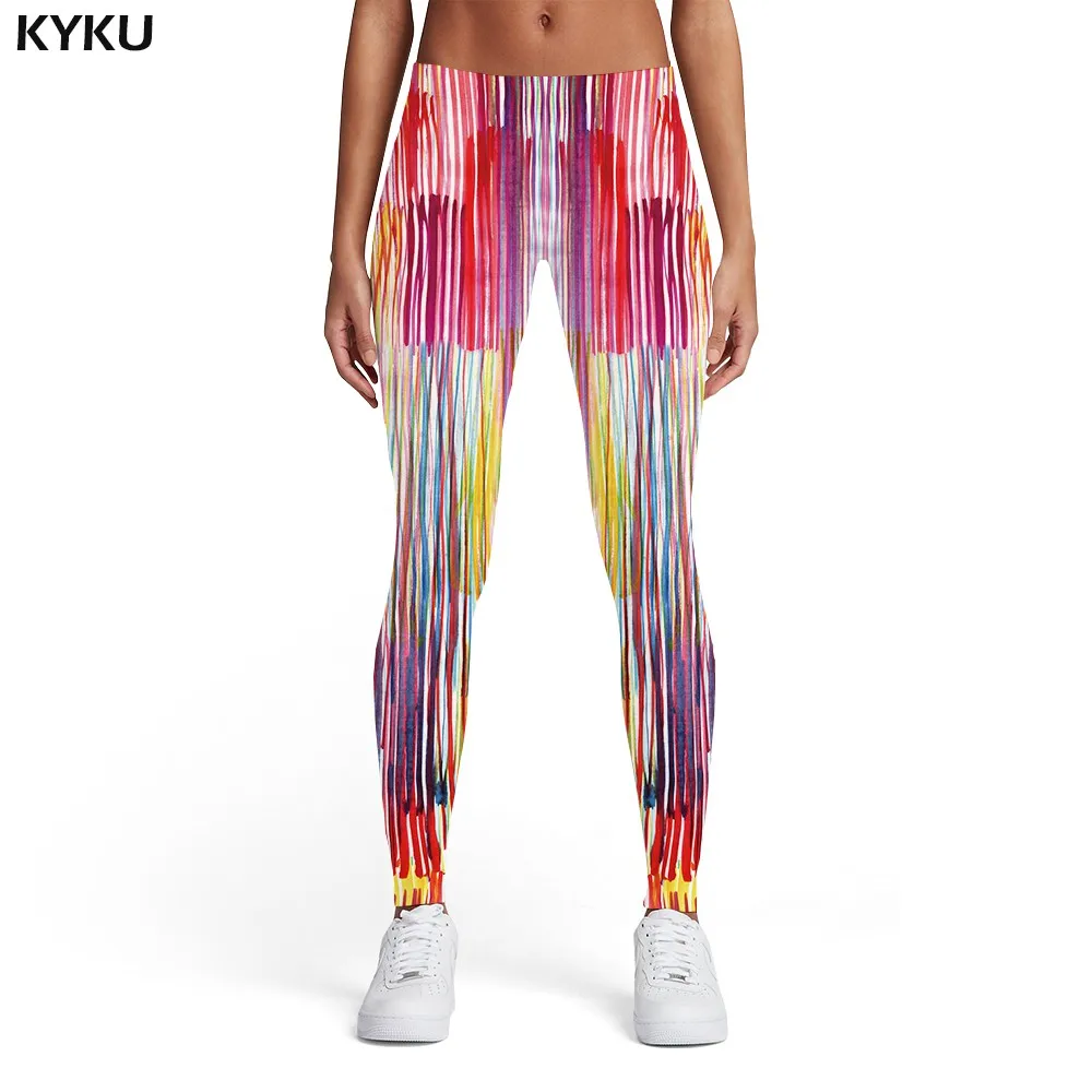 Ladies leggings10 KYKU психоделические леггинсы для женщин фейерверк 3d принт пространство сексуальные красочные печатные брюки готические спортивные женские s Леггинсы Брюки - Цвет: Ladies leggings10
