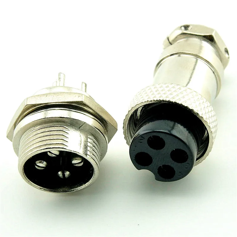 

10 шт./лот 4PIN 16 мм GX16-4 разъем кабеля