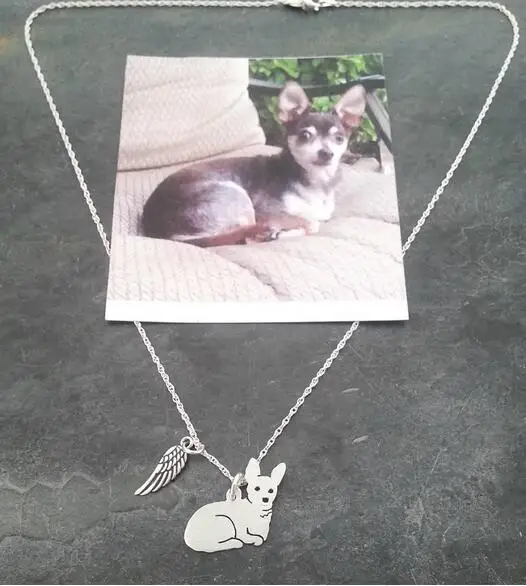 Ожерелье для чихуахуа на заказ кулон вашего питомца ювелирное изделие с памятью