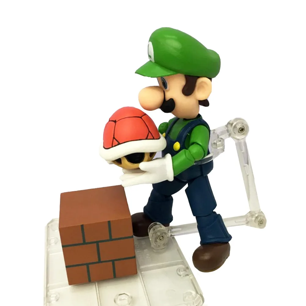 Super Mario Bros Луиджи сцены фигурку Набор 4.7 &quotБесплатная доставка|figure set|action figure setaction