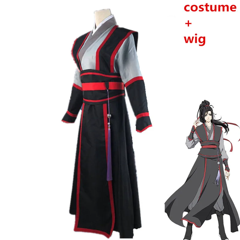 Wei Wuxian Аниме Mo Dao Zu Shi Wei Wuxian Косплей Костюм Jiang Cheng Grandmaster of Demonic культивирование для женщин и мужчин старинная одежда - Цвет: Wei Wuxian