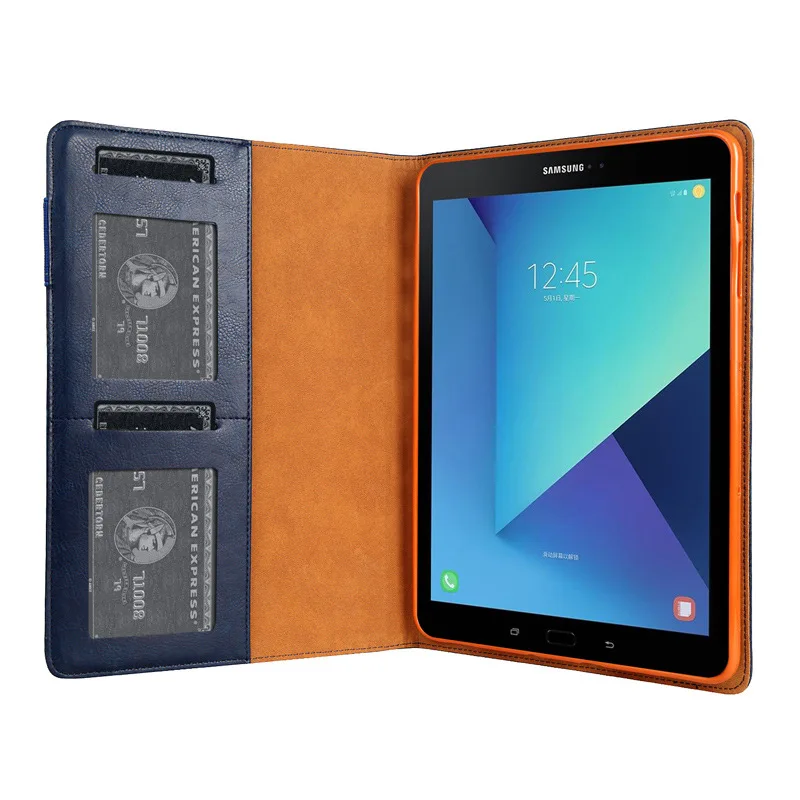 

Luxury Cover for 2018 Samsung Galaxy S4 2018 10.5 T830 T835 Case Auto Wake up Sleep with Card Slot Pen Holder for Galaxy S4 10.5