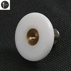 Направляющие роликовые колеса для двери ванной, 9,5 мм, для 6  8 мм стеклянных отверстий, для раздвижных дверей ванной комнаты, шкаф, эксцентриковые шкивы, 1 шт.