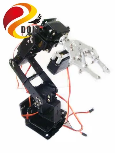 Original 6 Dof Robot Arm +Mechanical Claw+6PCS High Torque Servos + Large Metal Base DIY RC Toy Manipulator | Игрушки и хобби