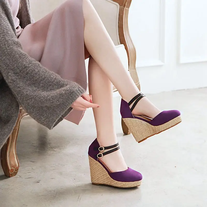 Летняя обувь ASILETO эспадрильи женские босоножки на танкетке сандалии платформе и