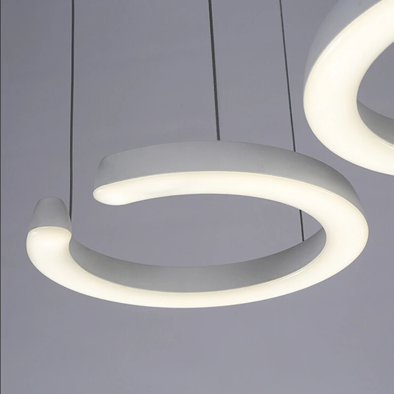 Подвесной светильник Z из акриловых элементов простой стеклянный с тенями s