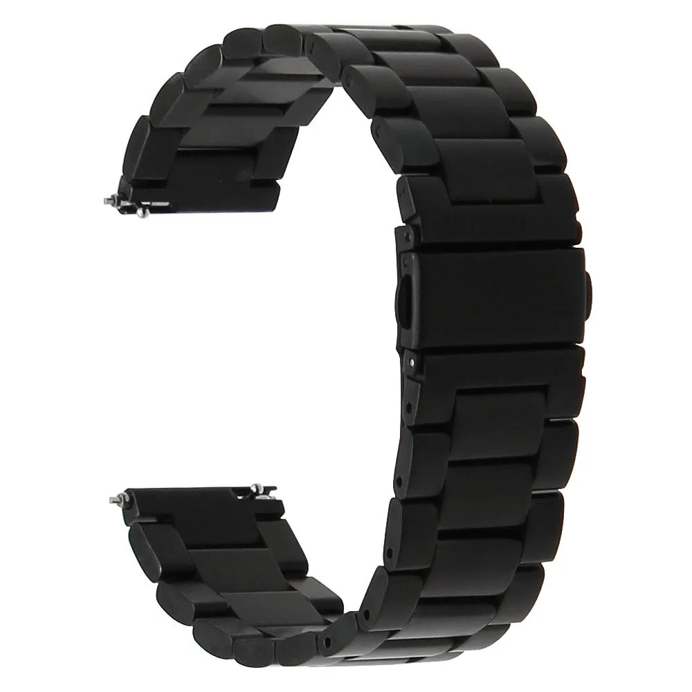 Нержавеющая сталь Quick Release Смотреть Band 18 мм 20 22 24 для Seiko ремешок наручный ремень браслет золотой серебряный черный