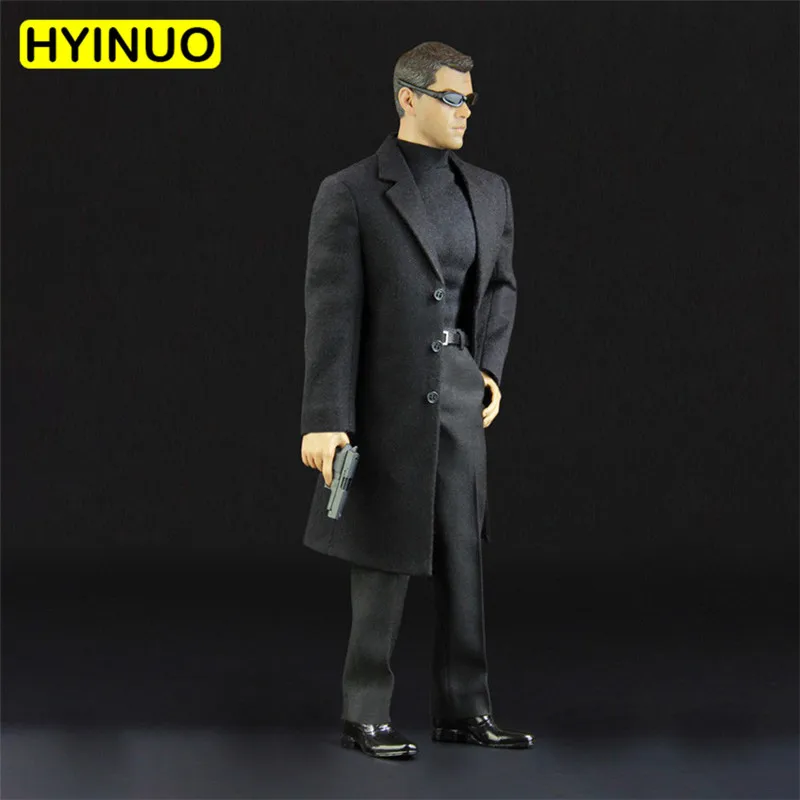 Мужское боди убийца в масштабе 1/6 плюшевое пальто костюм мужской агент костюмов