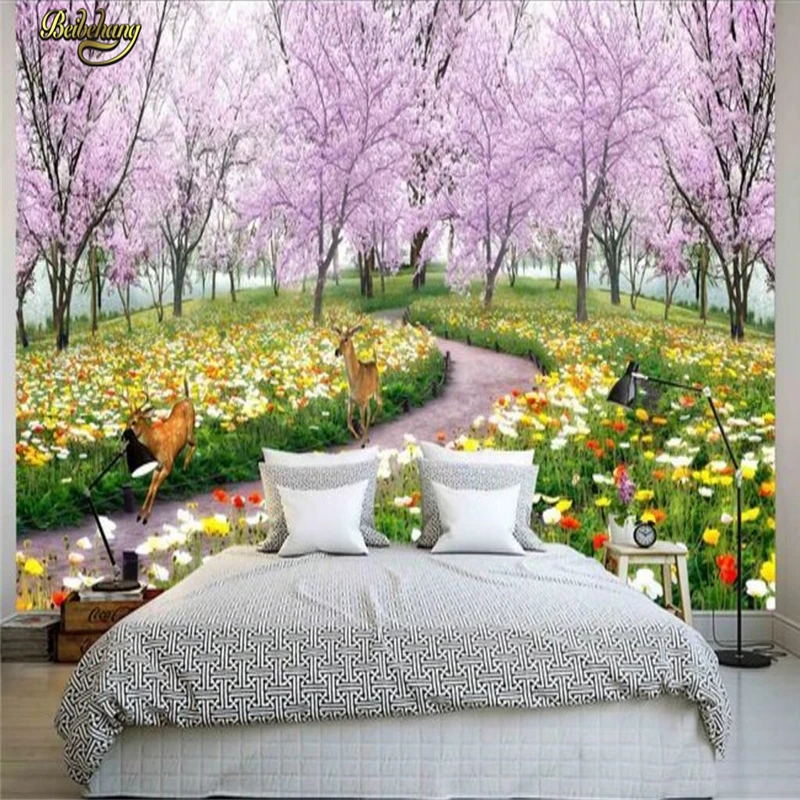 Beibehang пользовательские фото обои большие Настенные очень красивые Сакура Дерево