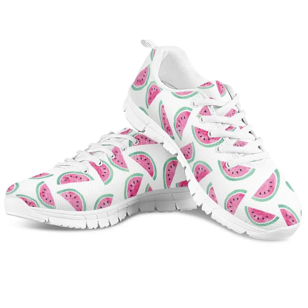FORUDESIGNS/розовые повседневные туфли для девочек-подростков с принтом арбуза