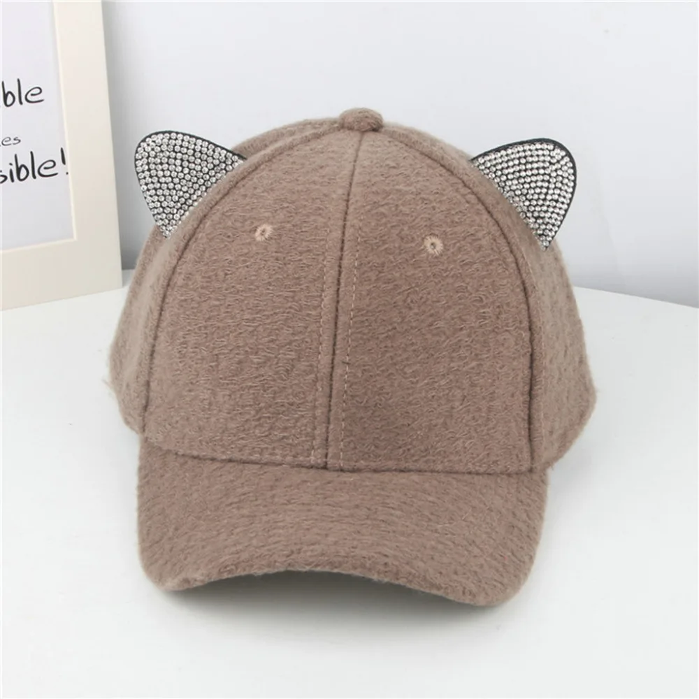 Женская Вельветовая бейсболка Зимние головные уборы для подростков в стиле хип