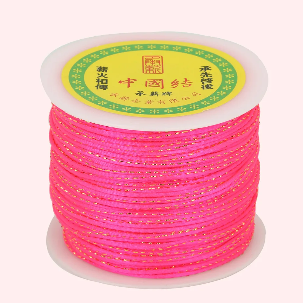 Новое поступление 100 ярдов (2 мм) 14 цветов на выбор шнур с китайскими узелками для