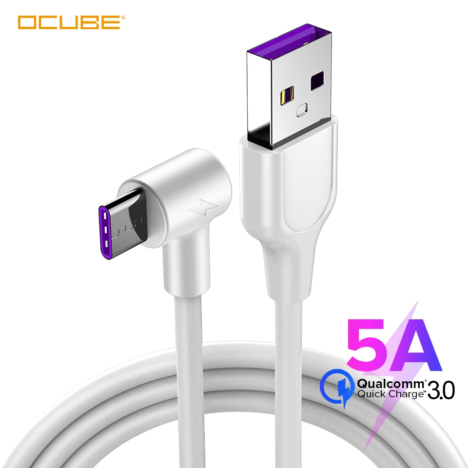 Usb type-C зарядный кабель для телефона type-C Usb Kablo для huawei P20 P30 P10 mate 20 Pro Honor 10 9 20 5A супер зарядный кабель 2 метра