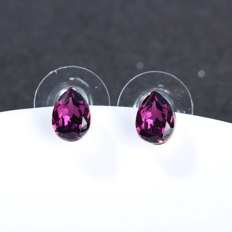 Женские серьги гвоздики с кристаллами Сваровски 0 8 см|brand stud earrings|stud earringsbrand earrings |