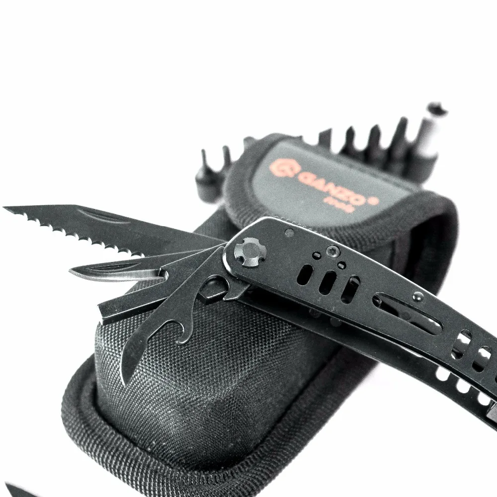 Ganzo G103 3029pb складные черные многофункциональные плоскогубцы Карманный EDC инструмент для кемпинга с нейлоновым чехлом складной многофункциональный нож плоскогубцы инструмент